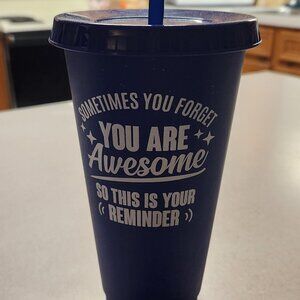 24 Oz. Plastic Tumbler with Lid
